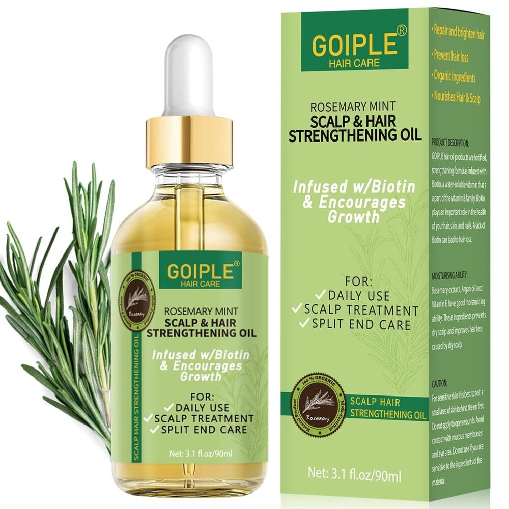 Rosemary Oil for Hair Growth 3.1 FL OZ Pure Natural Scalp Oil NEW